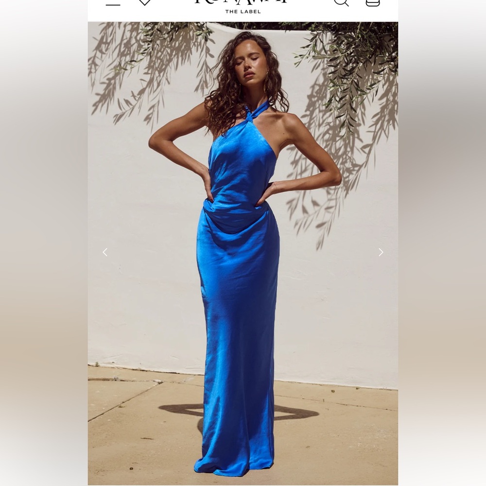 NWT- Runaway The Label: KEALORA MAXI DRESS - ROYAL